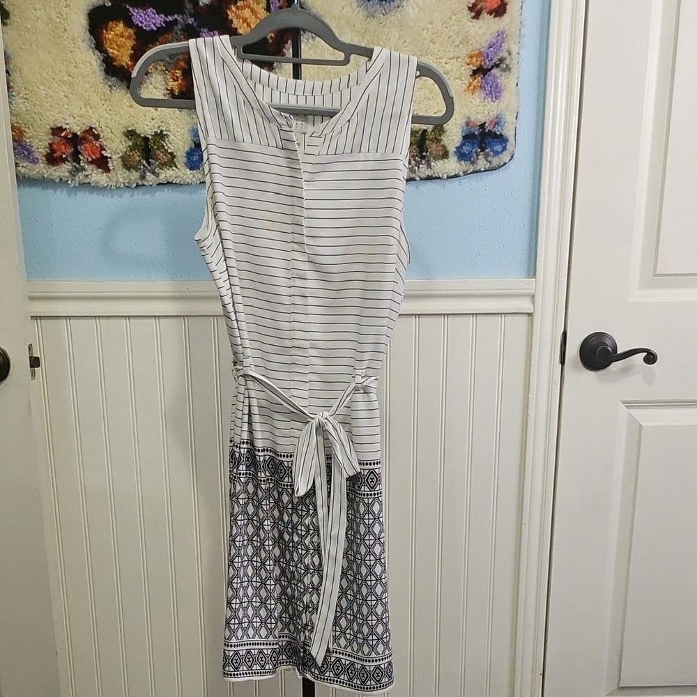 A New Day Black and White Striped Dress